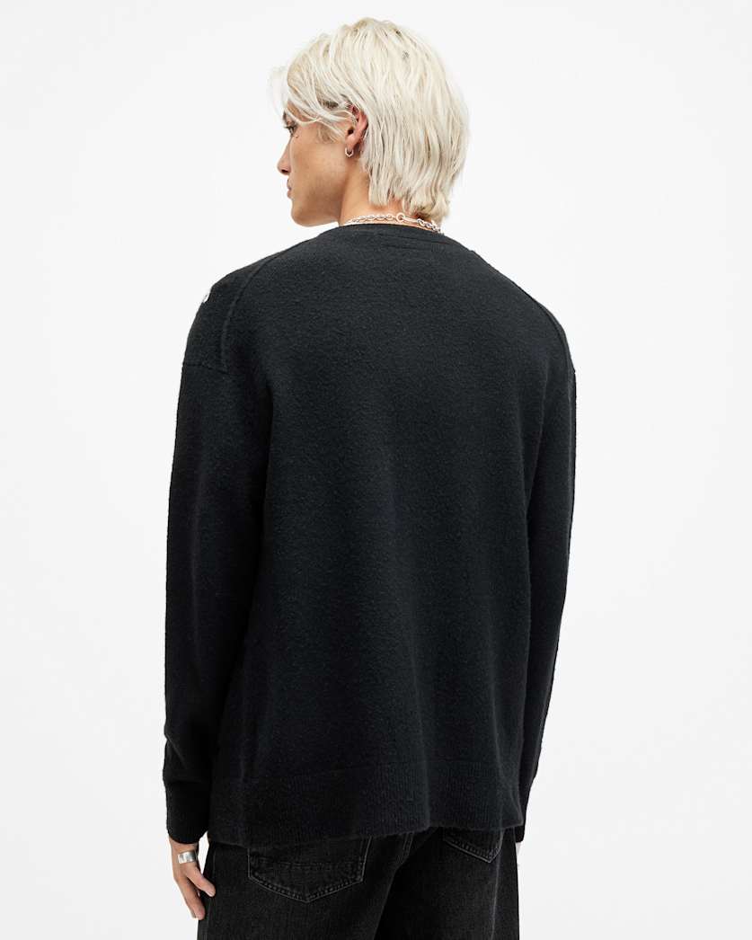 Scripture Gothic Jacquard Logo Cardigan
