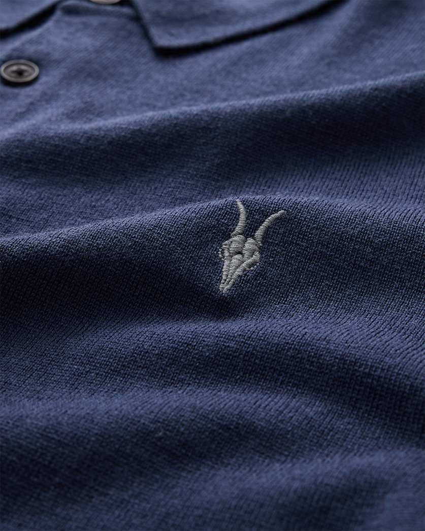 Mode Merino Short Sleeve Ramskull Polo Shirt