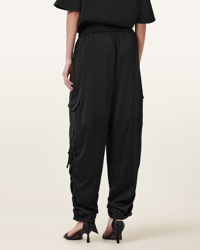 Kaye Relaxed Fit Satin Trousers