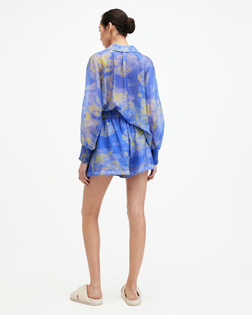 Isla Relaxed Fit Inspiral Print Shorts