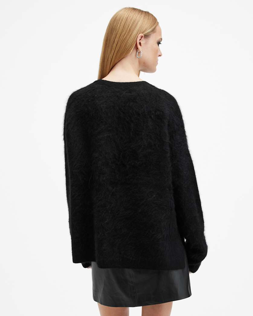 Rebel Brushed Cashmere Crew Neck Jumper