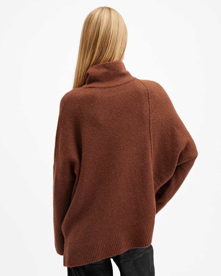 Lock Roll Neck Relaxed Fit Jumper