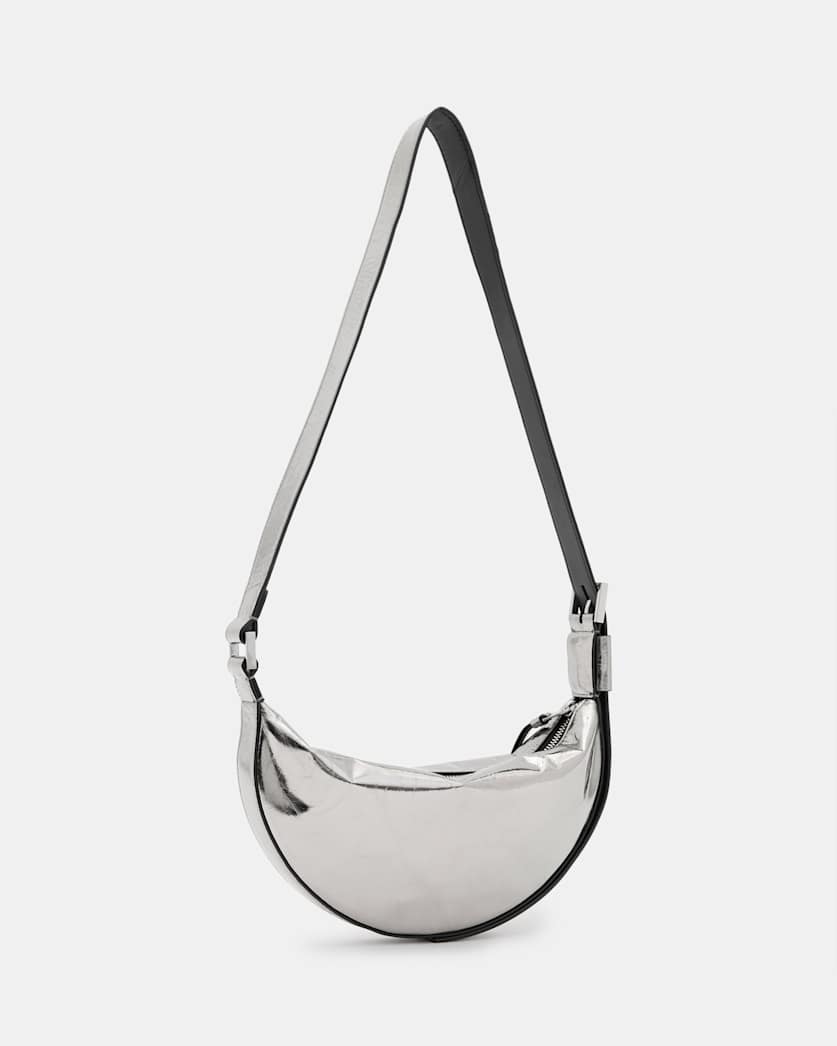 Half Moon Leather Crossbody Bag