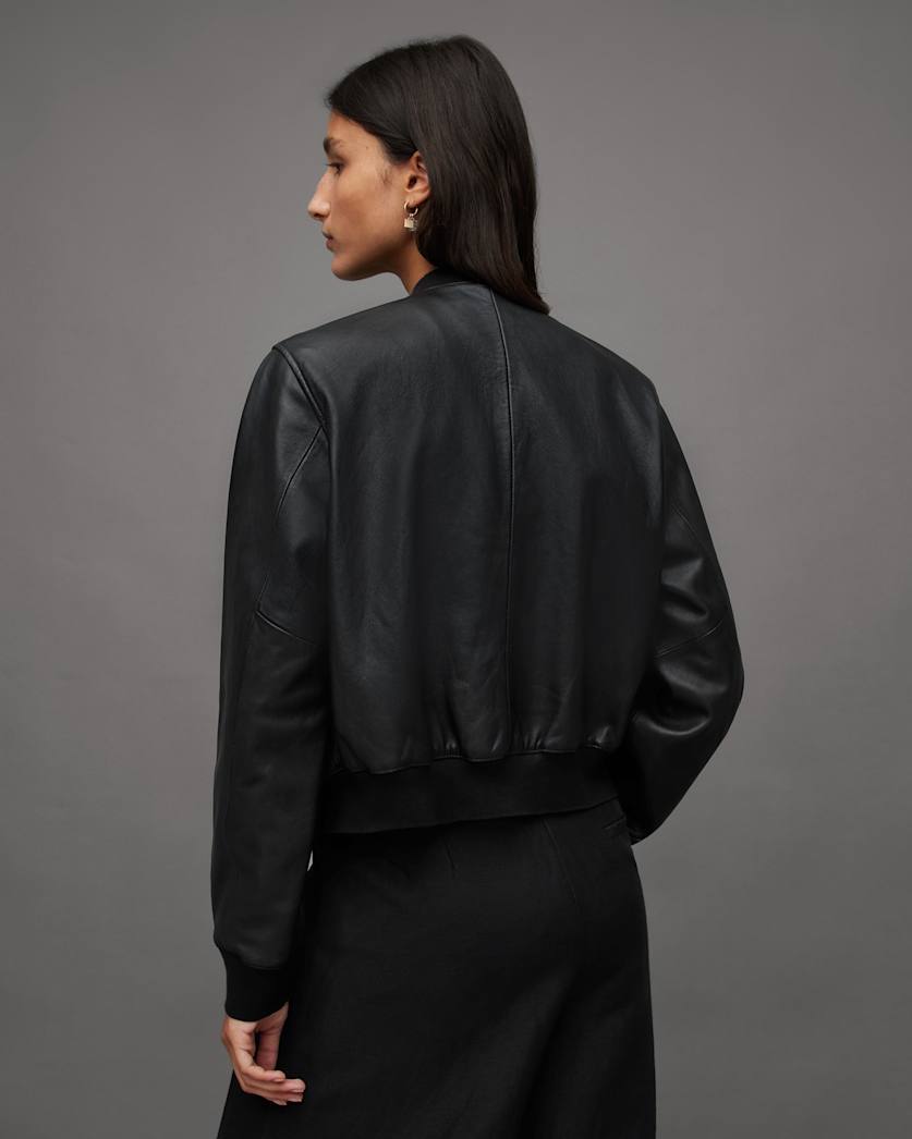 Orten Leather Bomber Jacket