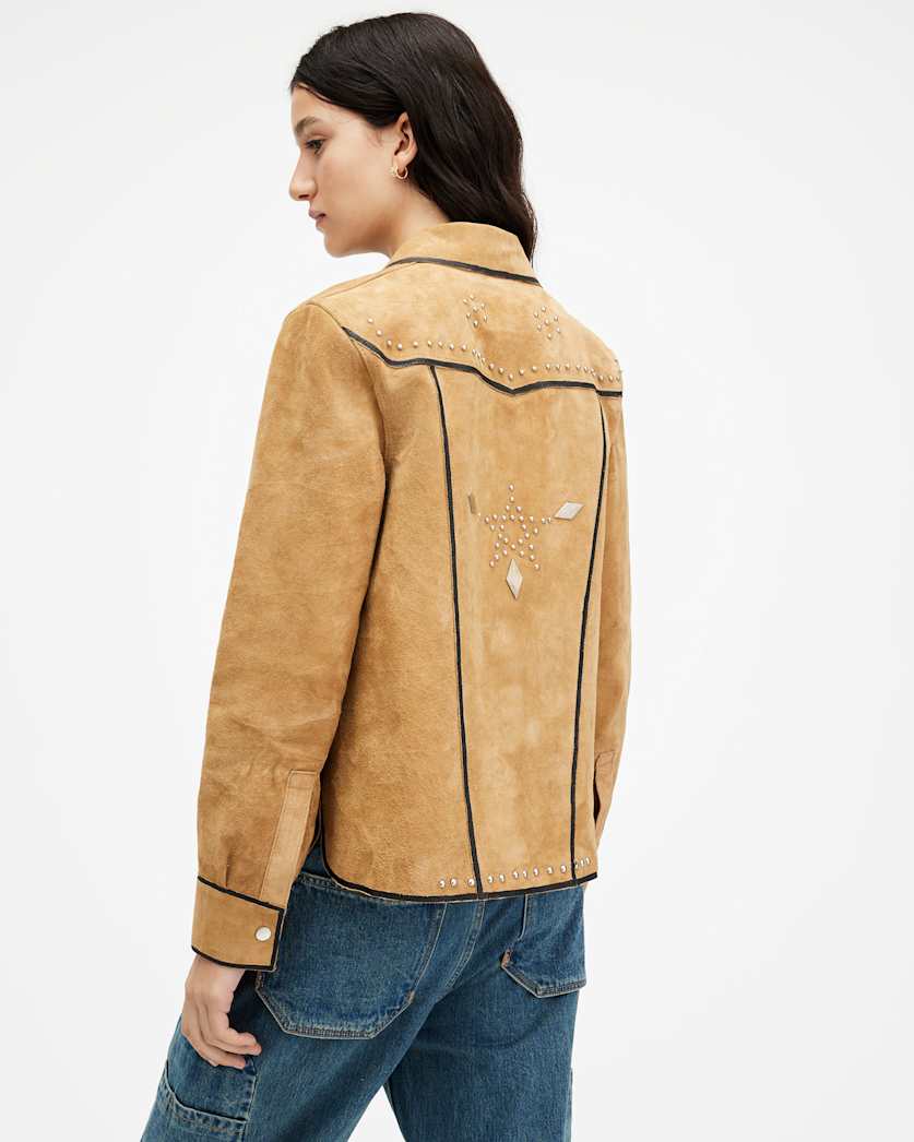 Karlson Studded Suede Western Shirt