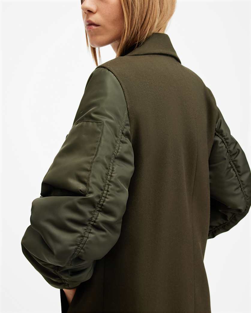 Paulah Wool Blend Double Breasted Coat