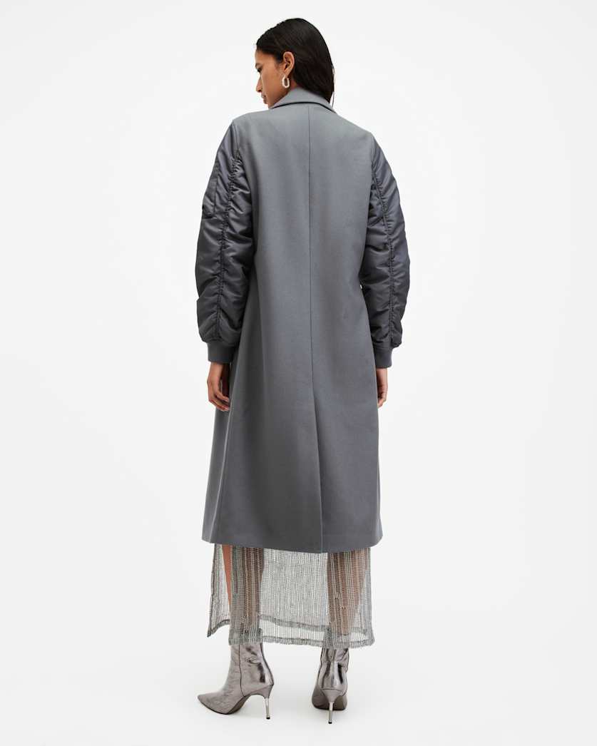 Paulah Wool Blend Double Breasted Coat