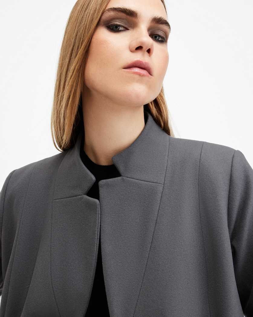 Sidney Wool Cashmere Blend Tailored Coat