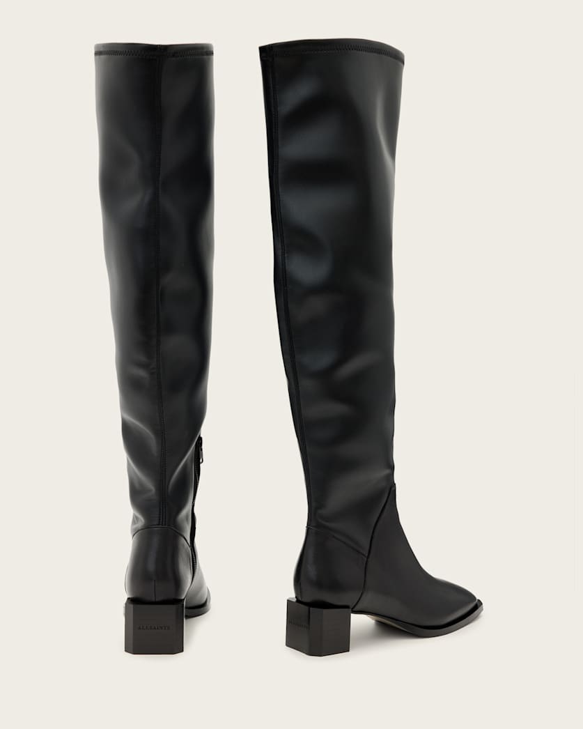 Avril Knee High Leather Boots