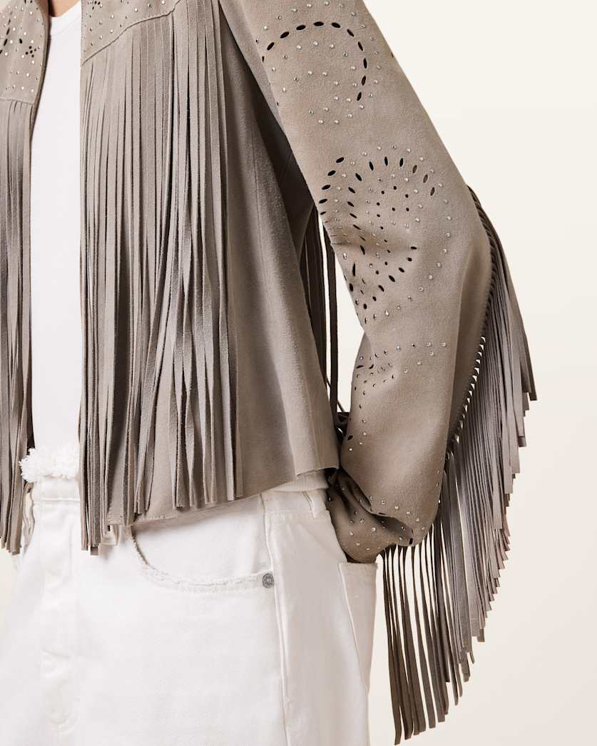 Asta Suede Tassel Jacket