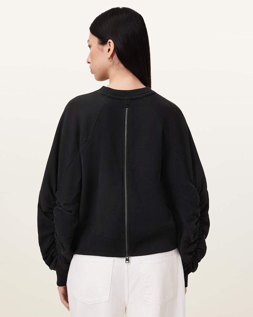 Metallo Dana Printed Zip Sweatshirt