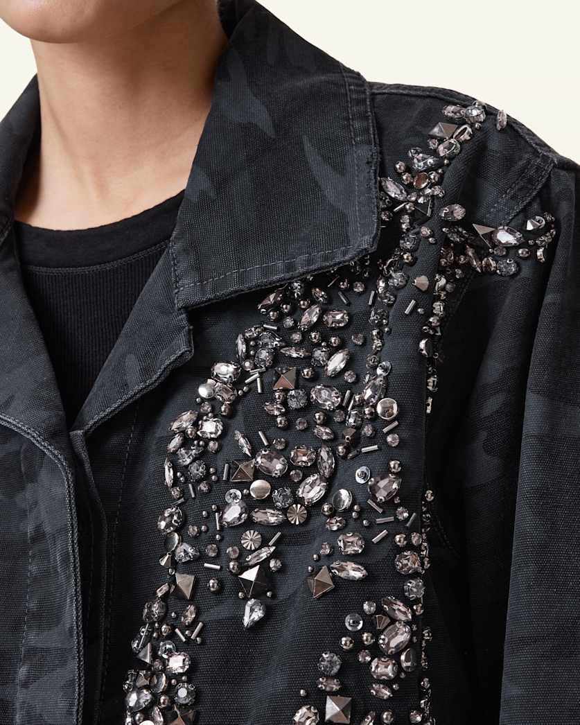 Finch Camouflage Denim Jacket