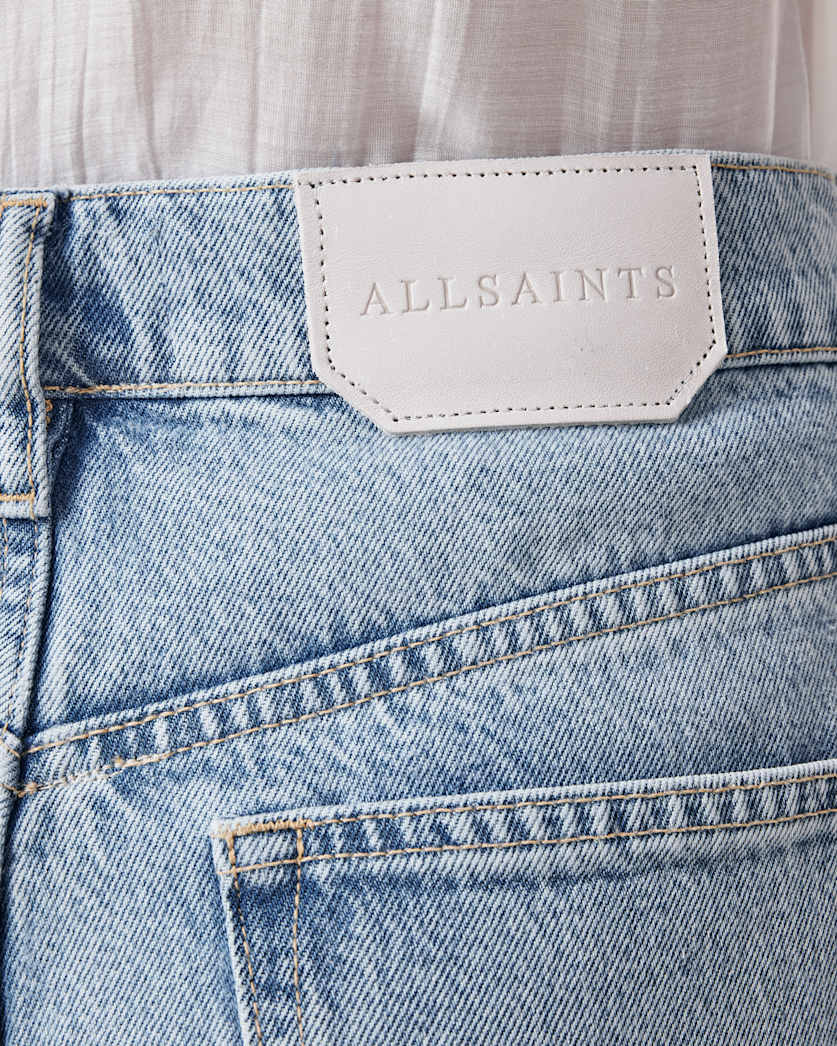 Blake Embellished Wide Leg Denim Jeans