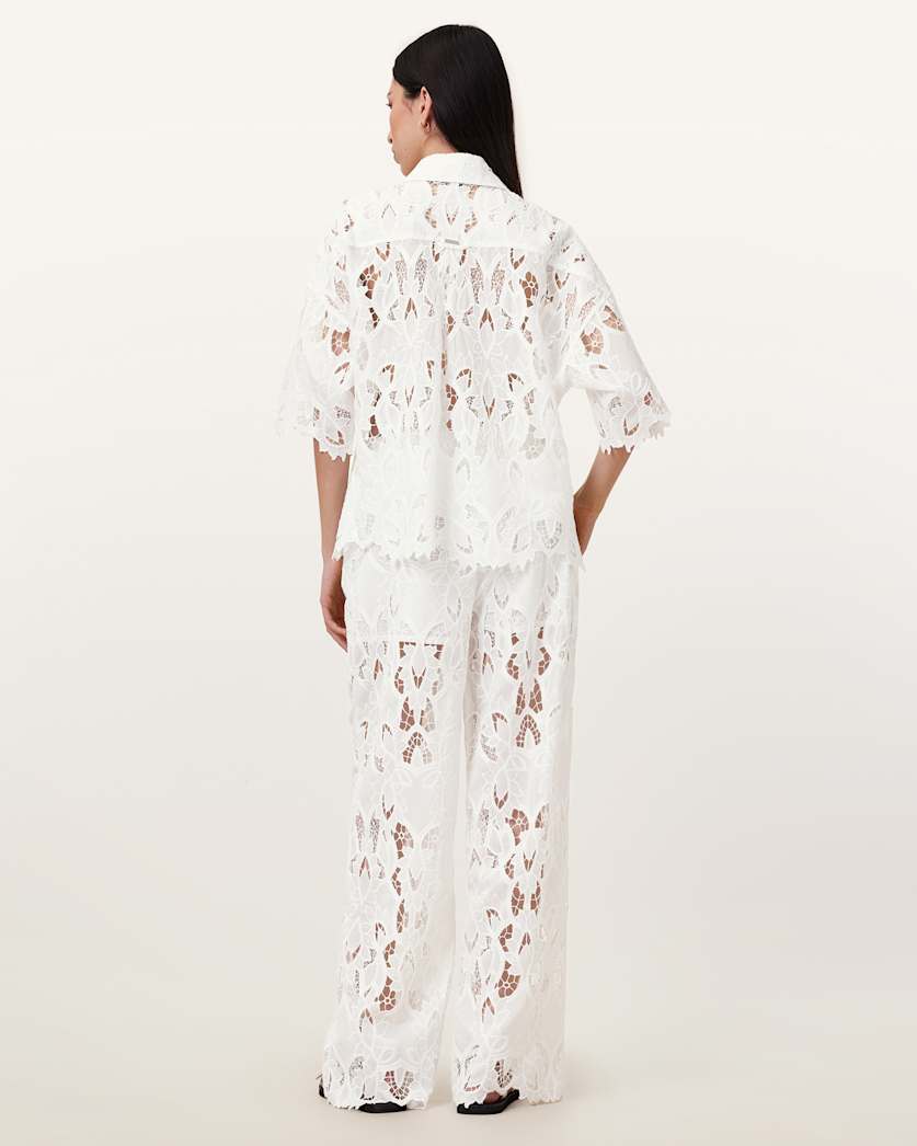 Charli Embroidered Straight Fit Trousers