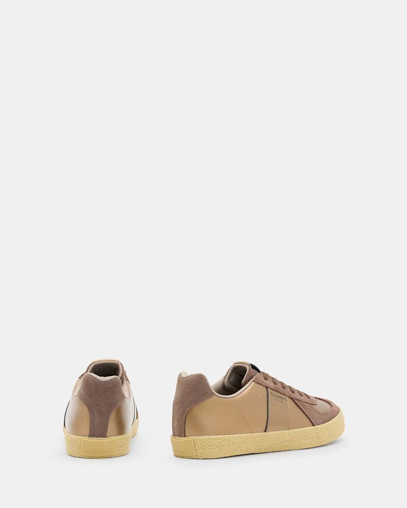 Jaimee Metallic Leather Trainers