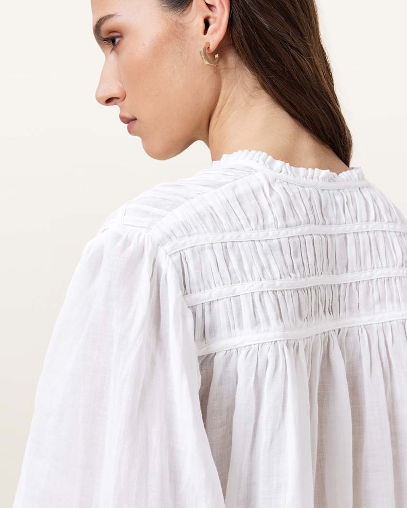 Etti White Linen Shirt