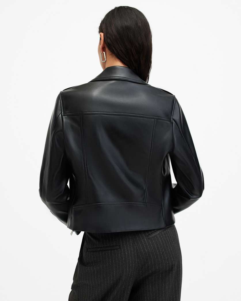 Dalby Slim Fit Faux Biker Jacket