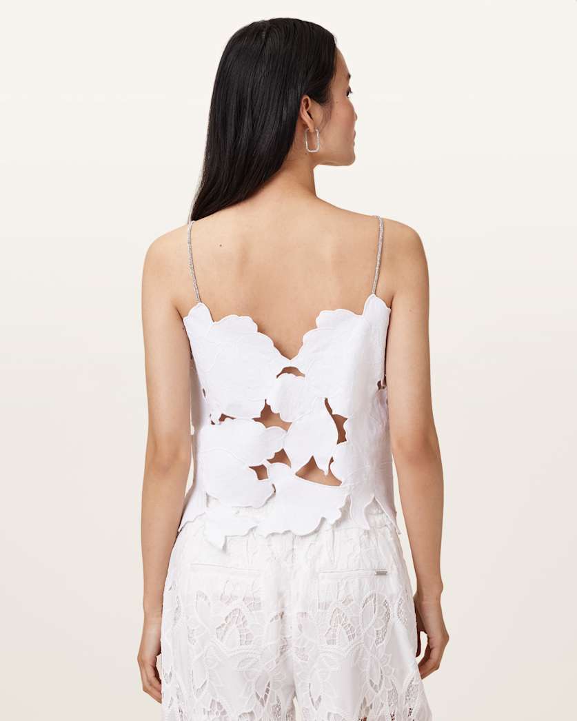 Flora Embroidered Denim Top