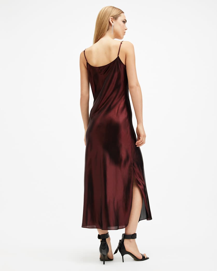 Hadley Metallic Midi Slip Dress