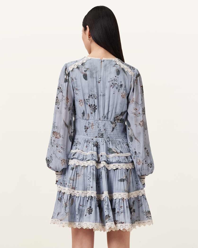 Zora Ruffled Woven Mini Dress