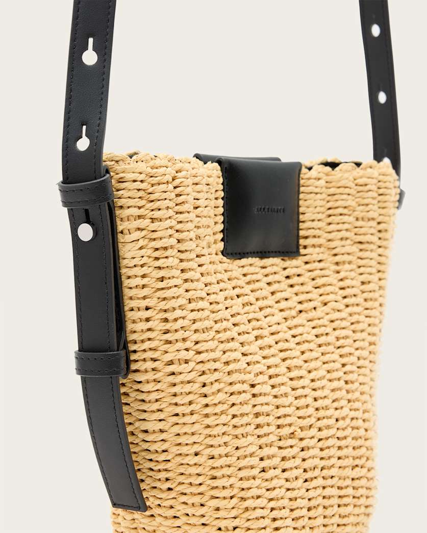 Ebro Woven Straw Cross Body Bag