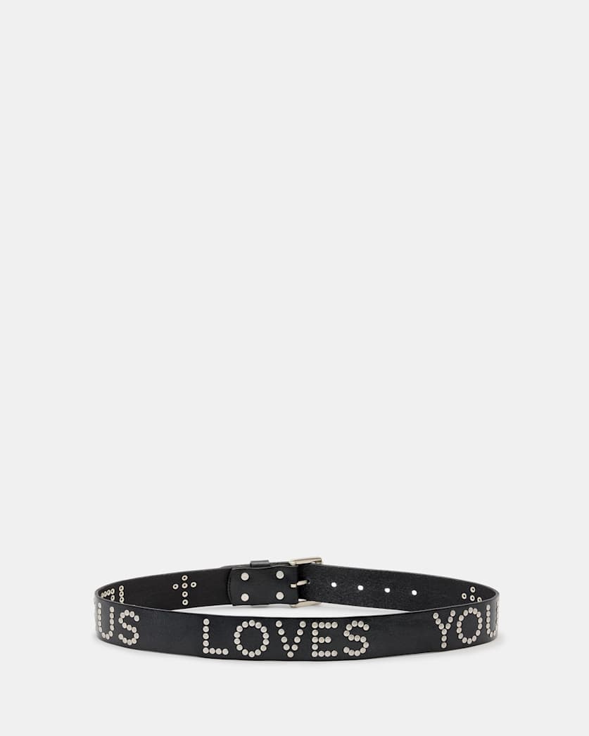 Jesus Loves Studded Belt