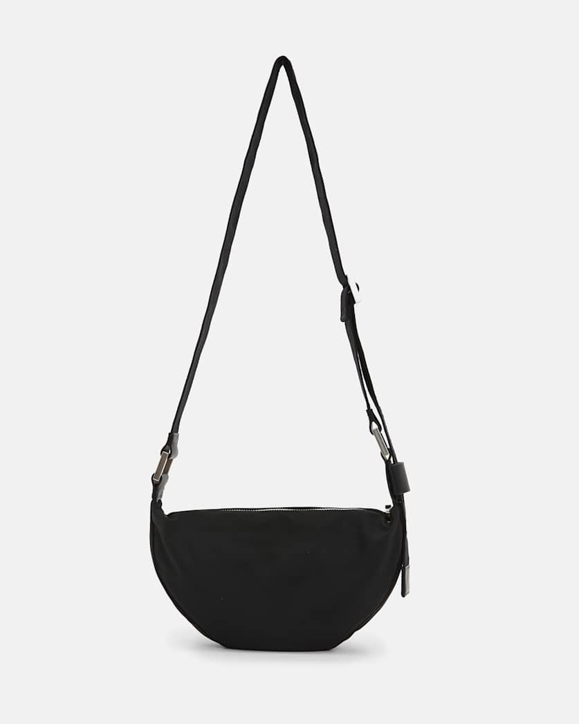 Half Moon Nylon Crossbody Bag