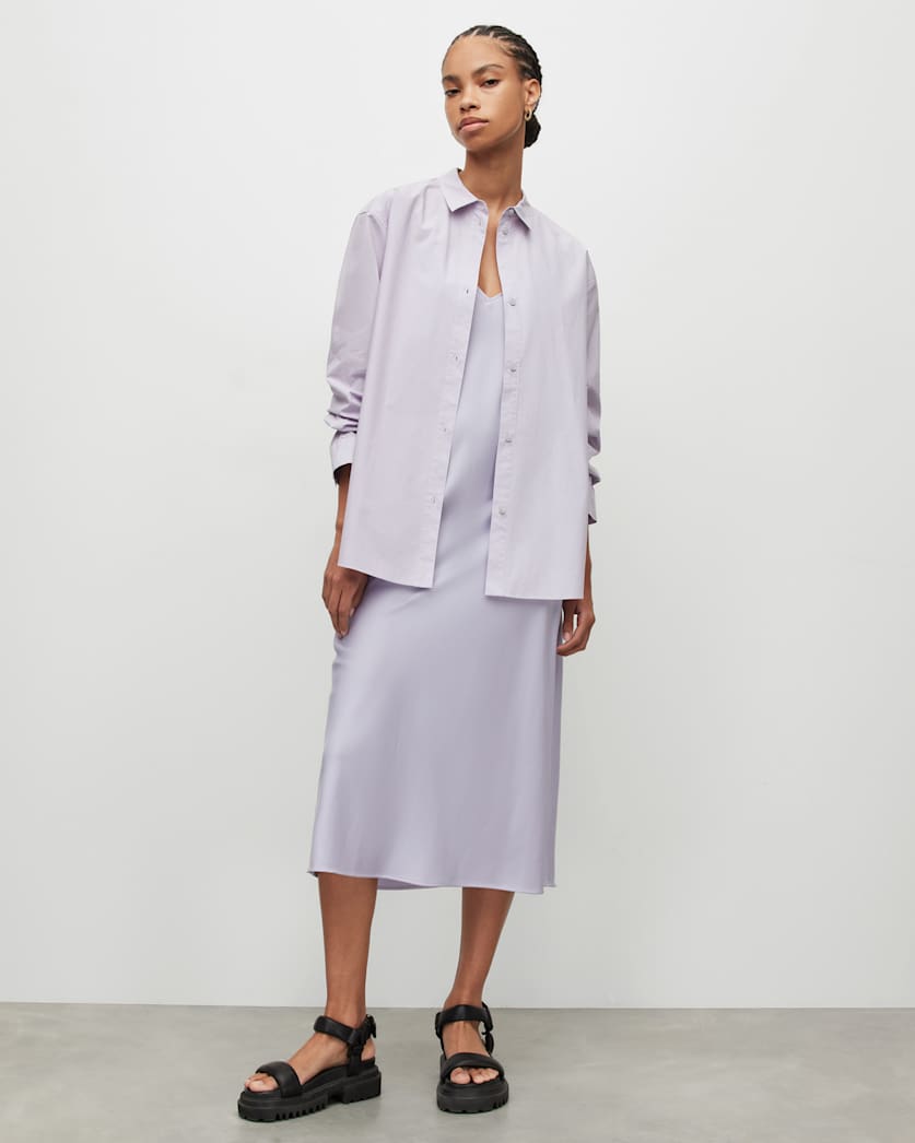 Sasha Oversized Split Hem Shirt