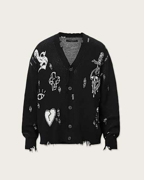 Caledon Oversized Jacquard Cardigan