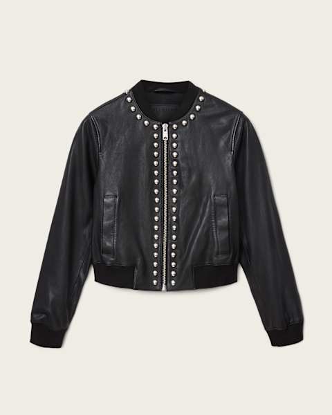 Orten Wilder Leather Bomber Jacket