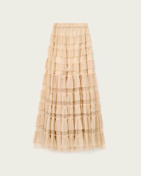 Aude Ruffle Maxi Skirt
