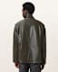 Halton Funnel Collar Leather Jacket