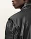 Halton Funnel Collar Leather Jacket