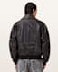 Marco Oversized Leather Bomber Jacket