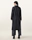 Aire Long Line Leather Coat