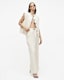 Payton Wide Leg Linen Blend Trousers