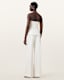 Bonnie Tailored Wide-Leg Linen Blend Trousers