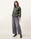 Sofi Drawstring Leather Bomber Jacket