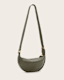 Half Moon Leather Crossbody Bag