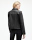 Cargo Distressed Leather Biker Jacket