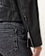 Dalby Slim Fit Leather Biker Jacket