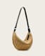 Half Moon Waxed Cotton Shoulder Bag