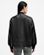 Sofi Drawstring Leather Bomber Jacket
