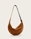 Half Moon Large Suede Crossbody Bag