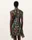 Fleur Printed Asymmetric Mini Dress