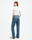 Florence Wide Leg Denim Cargo Trousers
