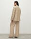 Petra Linen Blend Wide Leg Trousers