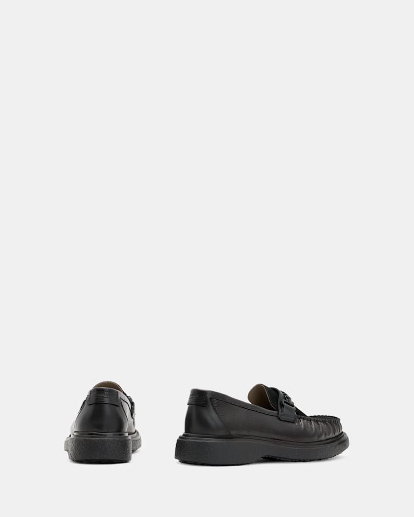 Gibbs Leather Chain Loafers Shoes