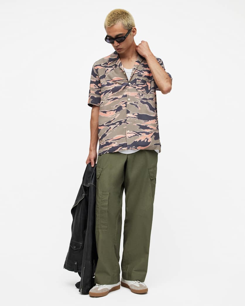 Verge Wide Leg Relaxed Fit Cargo Trousers