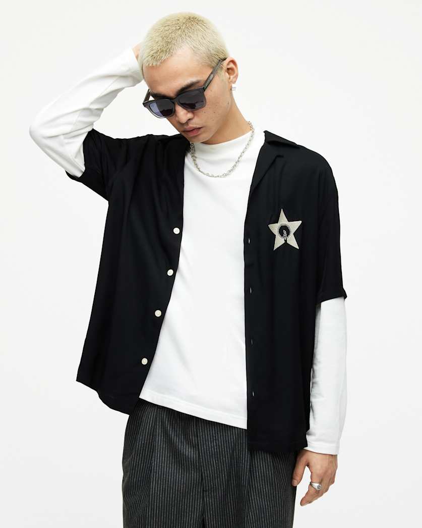 Wish Star Embroidered Relaxed Fit Shirt
